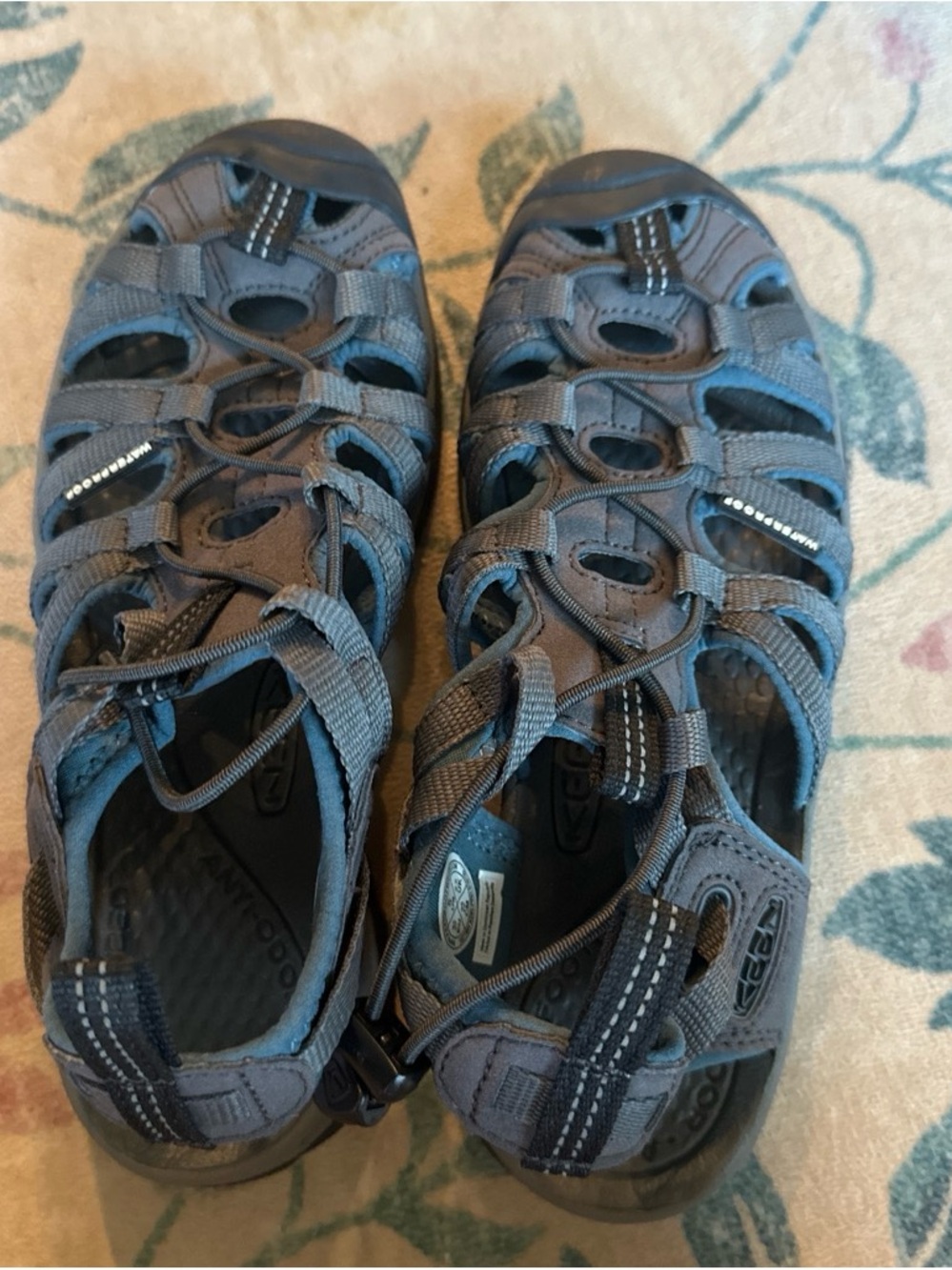 Keen Kids Gray and Blue Closed-Toe Water Shoes